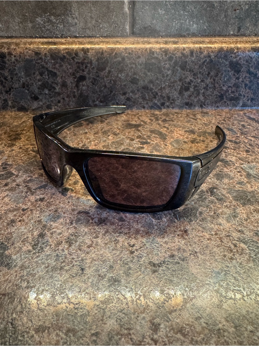 Oakley Fuel Cell Black Sunglasses with Dark Lenses